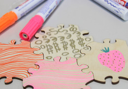 Edding 4040 auf Sperrholz